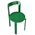 Modern Green Rey Chair | Bruno Rey Mid-Century 3D model small image 2