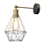 Vintage Cage Wall Lights 3D model small image 1