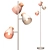 Dusk Blue Duck Egg Floor Lamp 3D model small image 2