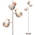 Dusk Blue Duck Egg Floor Lamp 3D model small image 4