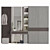 Modern Hallway Storage Set 3D model small image 1