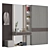 Modern Hallway Storage Set 3D model small image 2