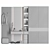 Modern Hallway Storage Set 3D model small image 4