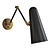 Sleek Swing Arm Sconce 3D model small image 1