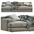 Elegant Cassina Miloe Sofa 3D model small image 6