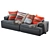 Modular Connect Sofa | Stylish and Versatile Seating 3D model small image 3