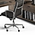 Sleek L-Type Manager Desk 3D model small image 4