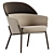 Modern Italian Wam 1570 Armchair 3D model small image 1