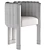 Crawford Modern Dining Chair 3D model small image 3