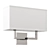 Westbrook Wall Lamp: Loft Style, Nickel Finish 3D model small image 1