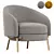 LLOYD Fabric Armchair - Stylish and Comfortable 3D model small image 1