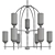 Espy 2-Tier Chandelier: Sleek & Elegant Lighting 3D model small image 2