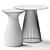 Modern Rustic Side Tables: Lulu & Georgia Arteriors Haven & Lou 3D model small image 2