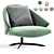 Stylish Arm Upholstered Accent Chair 3D model small image 1