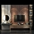 Modern Wall Mount TV Set 3D model small image 4