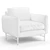 Modern Luxury Carlota Lounge Chair 3D model small image 6