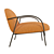 Elegant Wendelbo Armchair: Half & Half 3D model small image 3