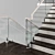 Sleek Modern Staircase for Contemporary Interiors 3D model small image 6