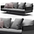 Flexform Bretton Contemporary Sofa 3D model small image 2