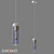 Airon Pendant Lamp: Elegant Glass Lighting 3D model small image 1