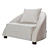 Elegant Contoured Chair: Cruz 3D model small image 1