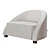 Elegant Contoured Chair: Cruz 3D model small image 2