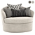 Malvern Swivel Chair: Stylish Comfort for Your Home 3D model small image 1