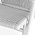 Classic Carl Hansen CH25 Rattan Lounge Chair 3D model small image 4
