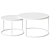 Marble Duo Table Set 3D model small image 2