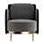 Modern Minotti Tape Armchair: Stylish & Comfortable 3D model small image 3