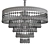 Elegant Mercer Round Chandelier 3D model small image 2