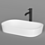 ArtCeram Ghost 65 GHL002 Oval Washbasin 3D model small image 3