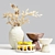 Lemony Delight: Decorative Vase Set 3D model small image 1