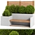 Urban Green Bench: Enhance Your Space 3D model small image 1