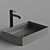 Elegant Rectangular Sink and Stylish Faucet 3D model small image 2