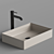 Elegant Rectangular Sink and Stylish Faucet 3D model small image 4