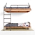 Kids Loft Bunk Bed with Bedding 3D model small image 1