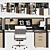 Modern Office Furniture Set 3D model small image 5