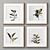 Modern Wood Picture Frames Set-278 3D model small image 3