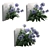 Elegant Agapanthus Wall Model 3D model small image 1