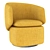 Swivel Crescent Chair: Sleek and Stylish 3D model small image 4