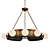 Modern Hopper Chandelier - Elegant Lighting Fixture 3D model small image 1