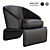 Elegant Minotti Halley Armchair 3D model small image 2