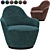 Elegant Swivel Armchair: 2-in-1 Comfort 3D model small image 2