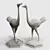 Elegant Ostrich Egg Sculptures 3D model small image 5