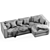 Elegant Reversi Chaise Longue Sofa 3D model small image 7