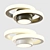 Minimalist Ceiling Lamp: Black/White, 60mm Height 3D model small image 1