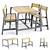 Modern Ikea Children Ypperlig Table 3D model small image 5