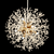 Elegant Crystal Ball Chandelier 3D model small image 1