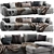 Elegant Poliform Chaise Longue Sofa 3D model small image 1